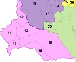 浪岡地区地域図