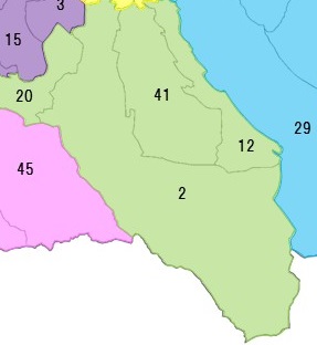 南部地域図
