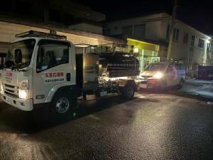 写真：給水タンク車と応急給水支援車