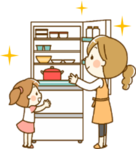 イラスト：冷蔵庫の在庫を確認しよう