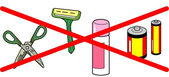 イラスト：プラスチックごみとして出してはいけない種類のイラスト