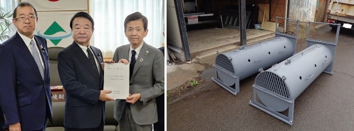 11/19　青山環境副大臣に要望書を手交及び増設した箱わな