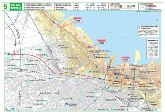 写真：青森市ハザードマップ地面図