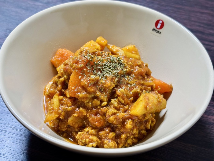 根菜ごろごろキーマカレーの写真