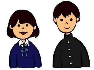 イラスト：女の子と男の子
