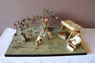 写真：展示部門（和紙人形）