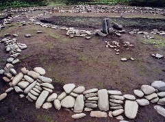 写真：環状列石（小牧野式配列）