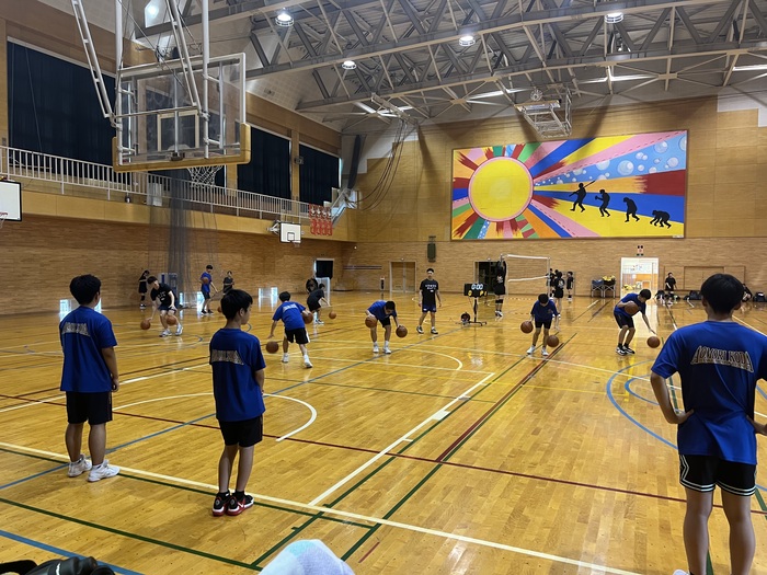 甲田中学校バスケットボール部へ