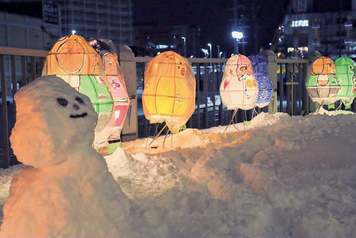 写真：雪だるま～る