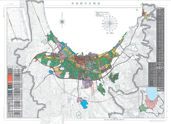 地図：青森都市計画図（R7）