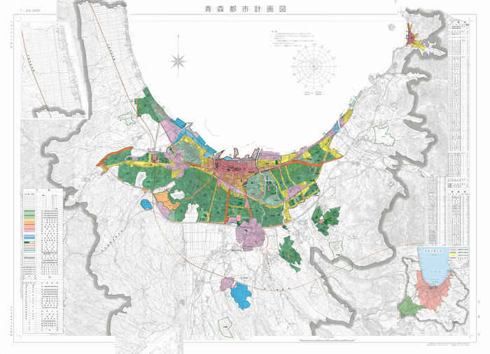 地図：青森都市計画図（R7）