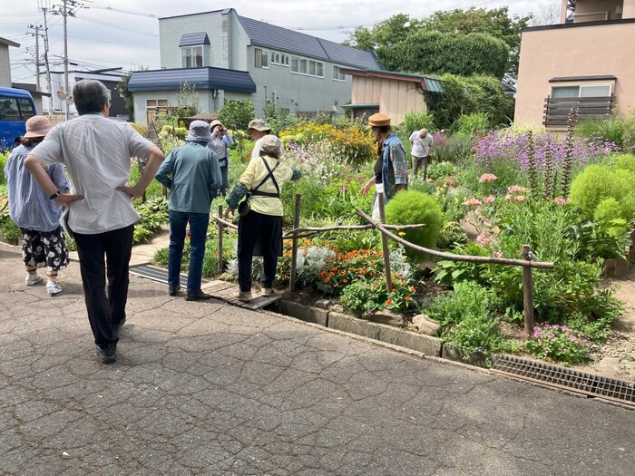 写真：花だん見学会の様子2