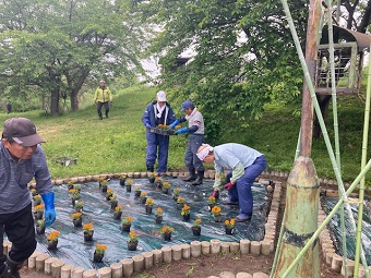 河川敷花壇3
