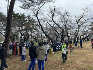写真:枝拾い1