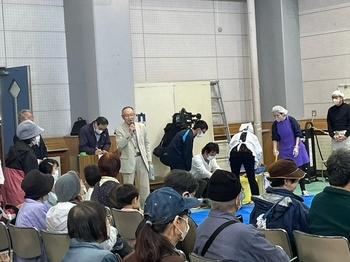 写真:三世代交流餅つき大会2