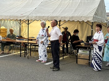 写真:会長の挨拶