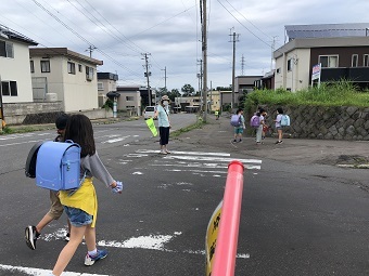 写真:当呼応見守り活動の様子