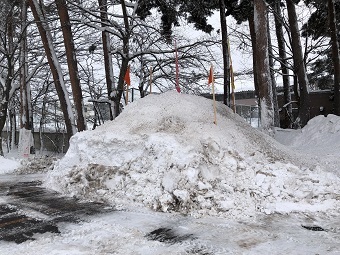 写真:出来上がった雪室