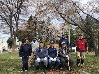 中央公園の掃除2