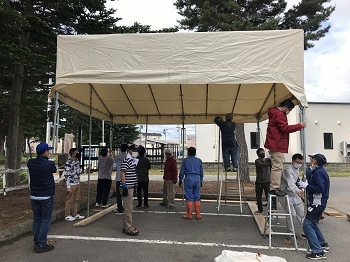 写真:2022ヒルズねぶた小屋かけ2