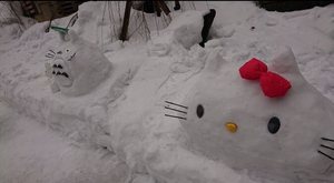 写真：雪灯り2