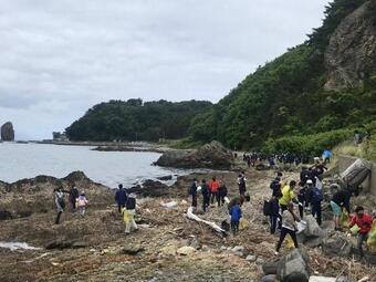 写真:2022浅虫海岸清掃3
