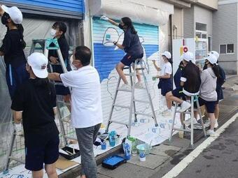 写真:浅虫シャッターアート3