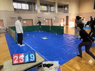 モルック体験の様子