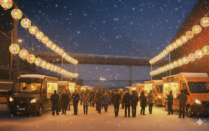 写真：青森夜市