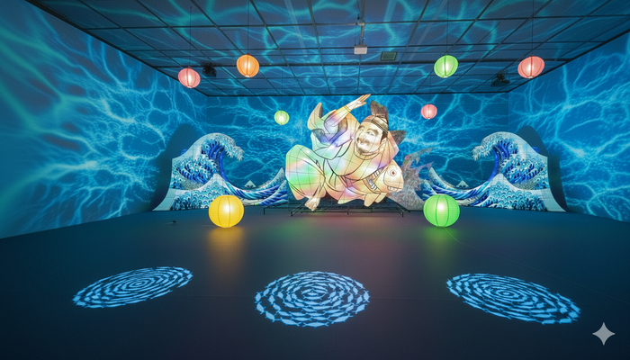 写真：冬ねぶた展示