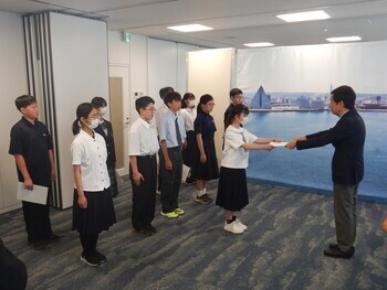 写真1：任命式の様子