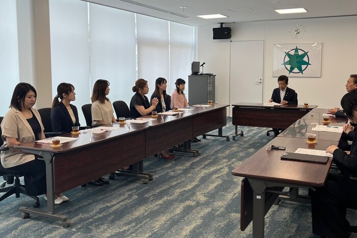 市長報告の様子の写真