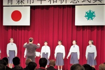 写真4：追悼合唱