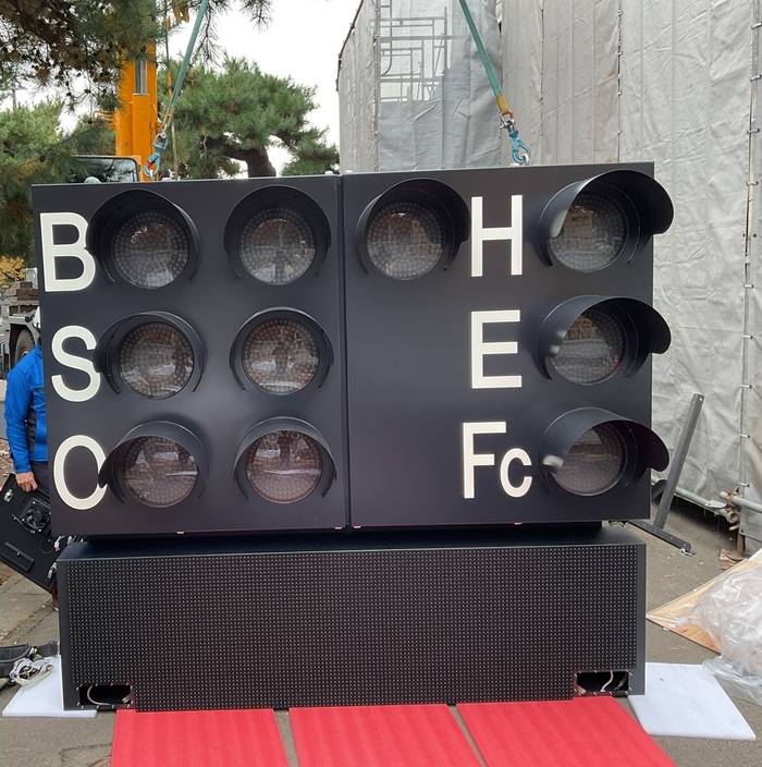 サブスコアボード球速表示装置の設置