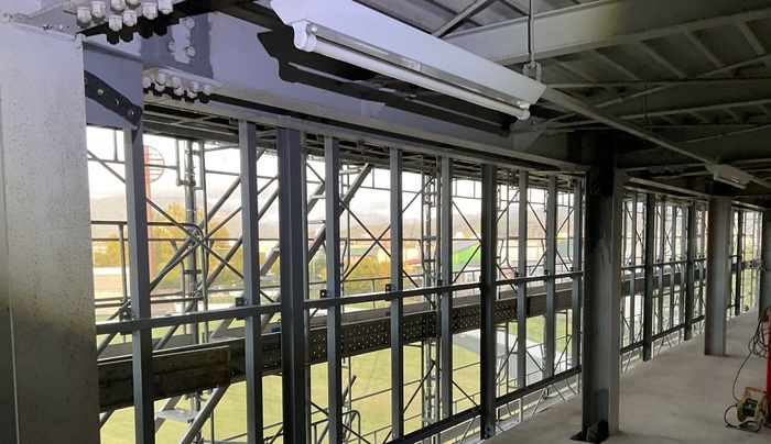 スコアボード内LEDユニット取付