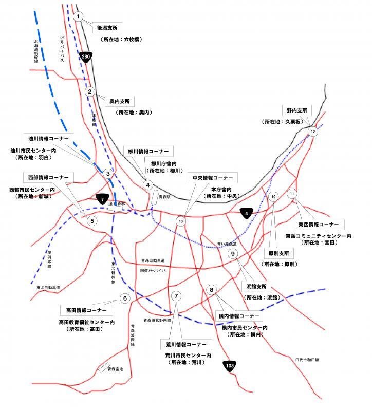 地図：行政情報センター地図