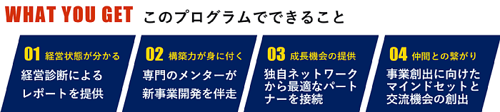 このプログラムでできること