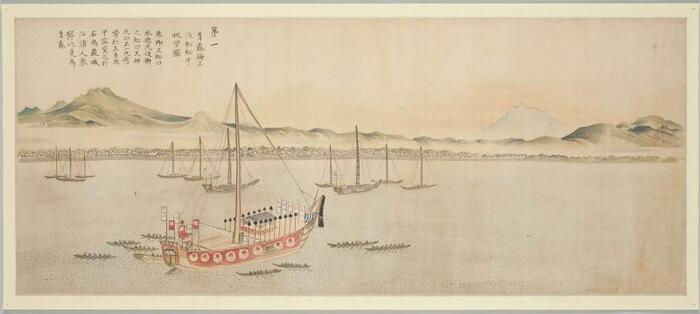 写真:青森海上泛船船中眺望図